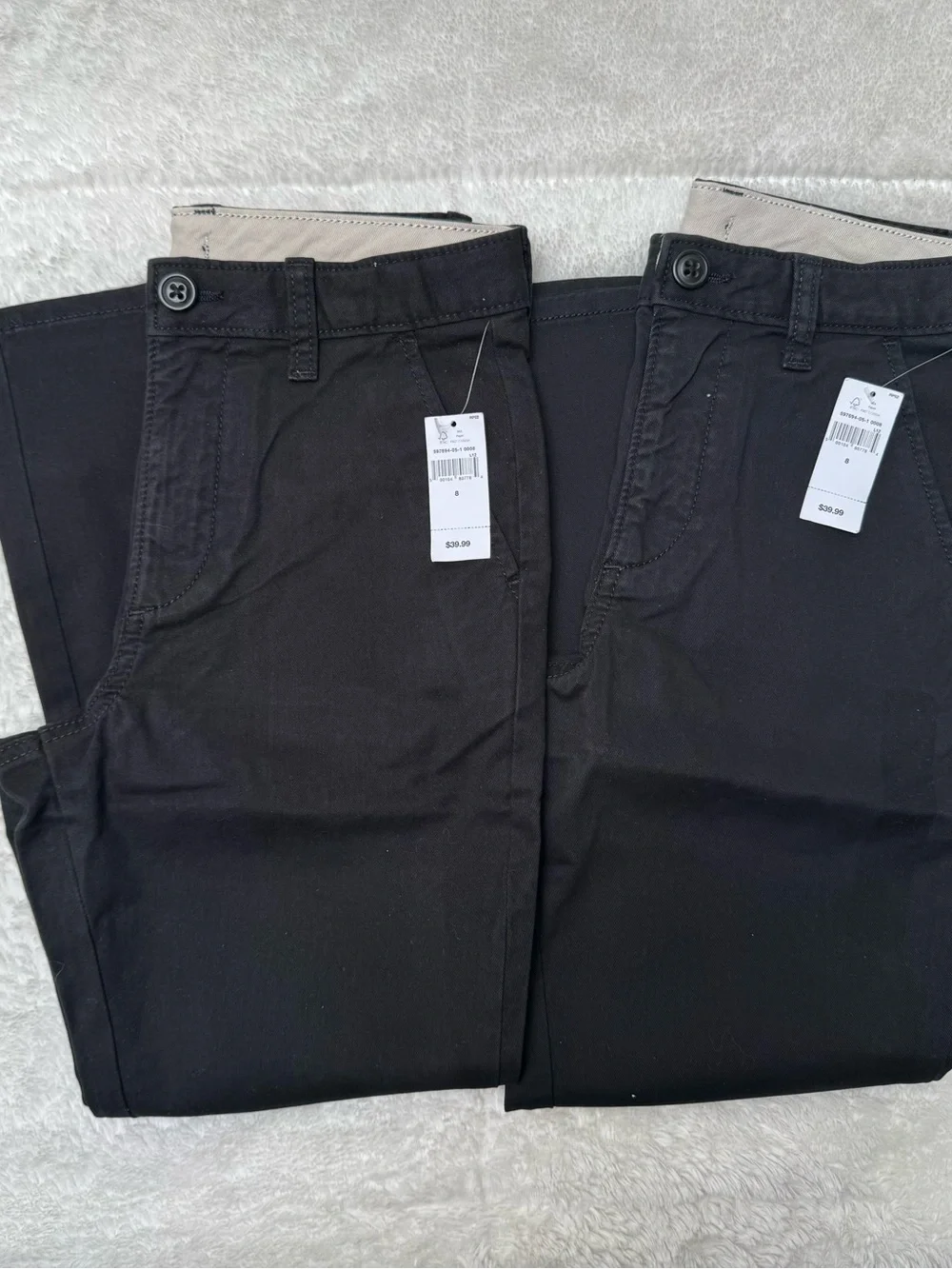 NWT - Boys GAP Black Pants - Size 8